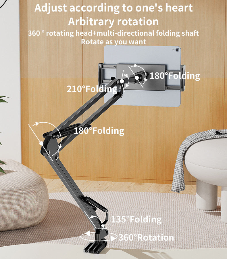 YESIDO C296 360° Adjustable Multi-Directional Folding Shaft Phone Holder | Desktop Lazy Stand YESIDO C296 360° Adjustable Multi-Directional Folding Shaft Phone Holder | Desktop Lazy Stand